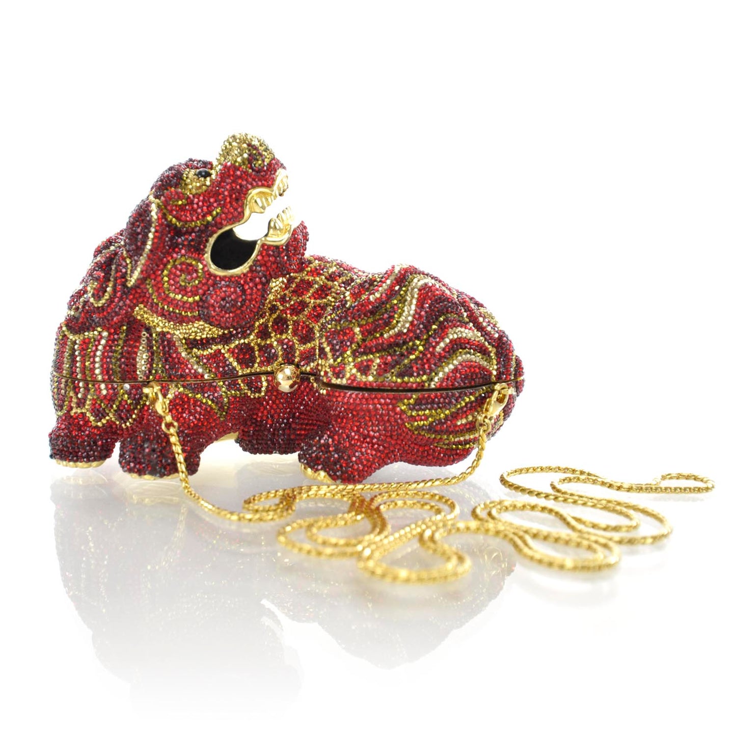 Swarovski Crystal Ming Dragon Minaudiere Clutch