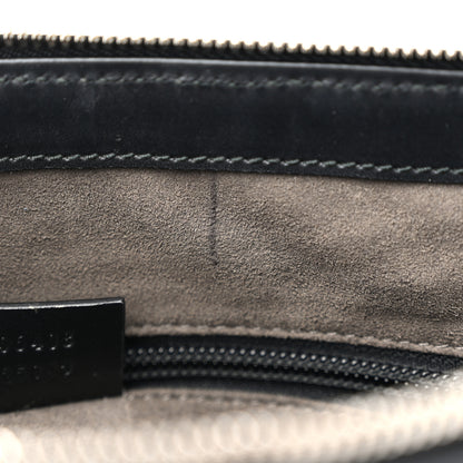Gucci Guccissima Signature Medium Flat Messenger Bag Black 11 of 11