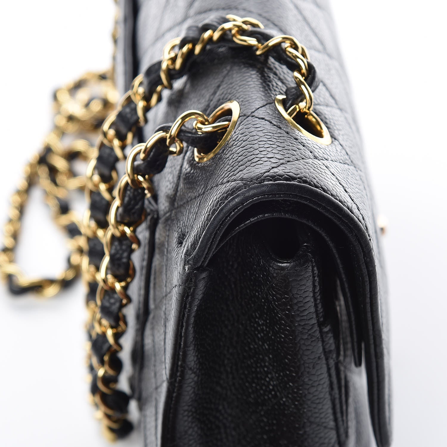 Chanel Caviar Quilted Medium Double Flap Black 11 of 19