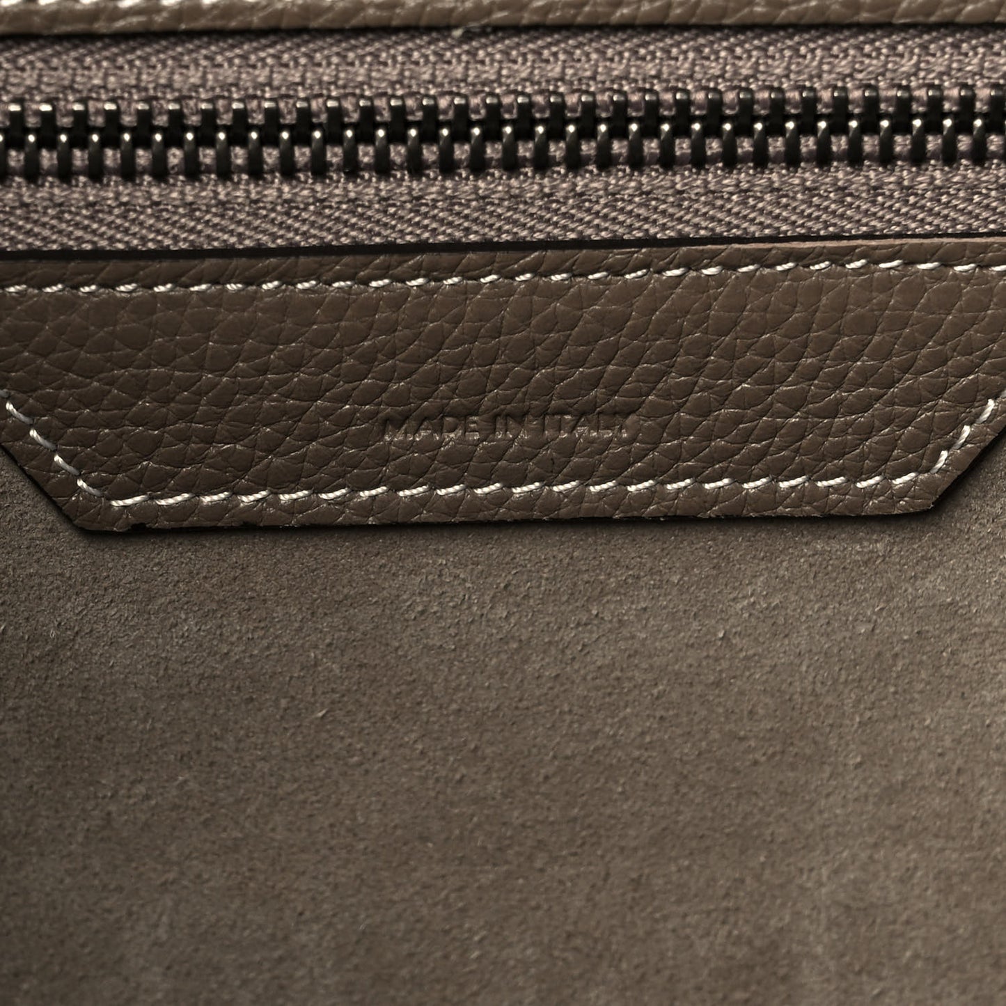 Drummed Calfskin Mini Luggage Souris