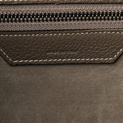 Celine Drummed Calfskin Mini Luggage Souris 7 of 9