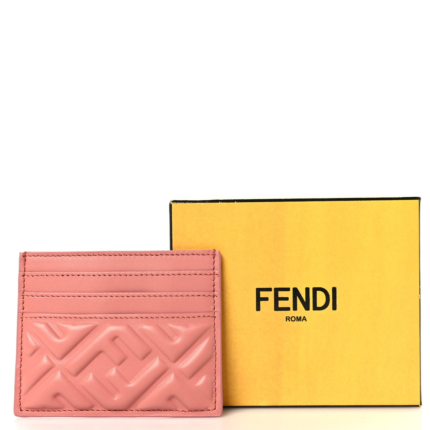 Nappa Matisse FF Embossed Card Holder Ballet Rose