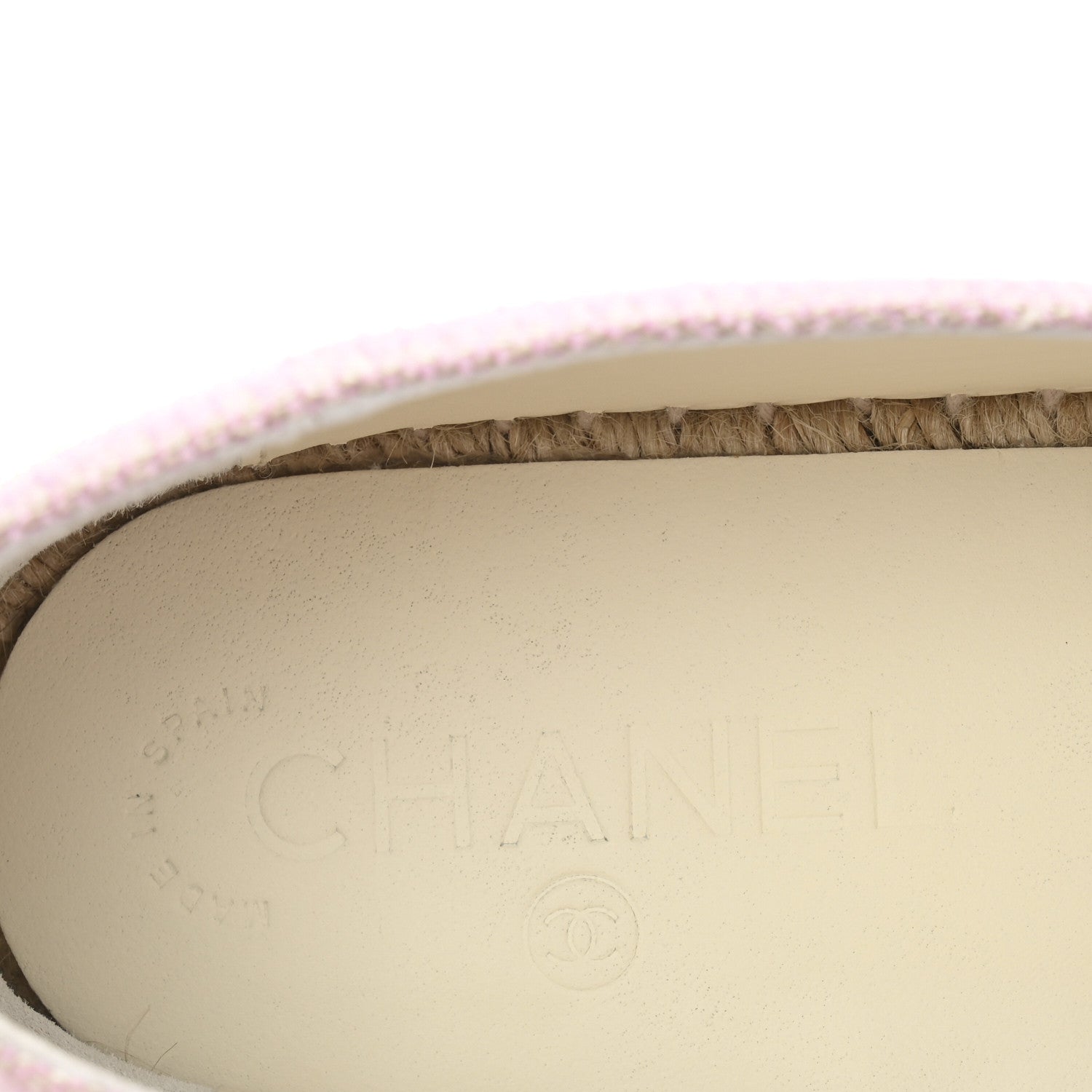 Chanel Toile Sequin CC Espadrilles 41 Pink Dark Pink 8 of 9
