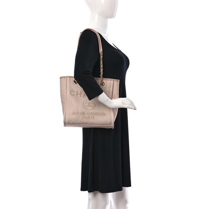 Chanel Mixed Fibers Calfskin Mini Deauville Tote Rose Pink 2 of 10