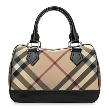 Burberry Nova Check Bowling Bag Black 1 of 12