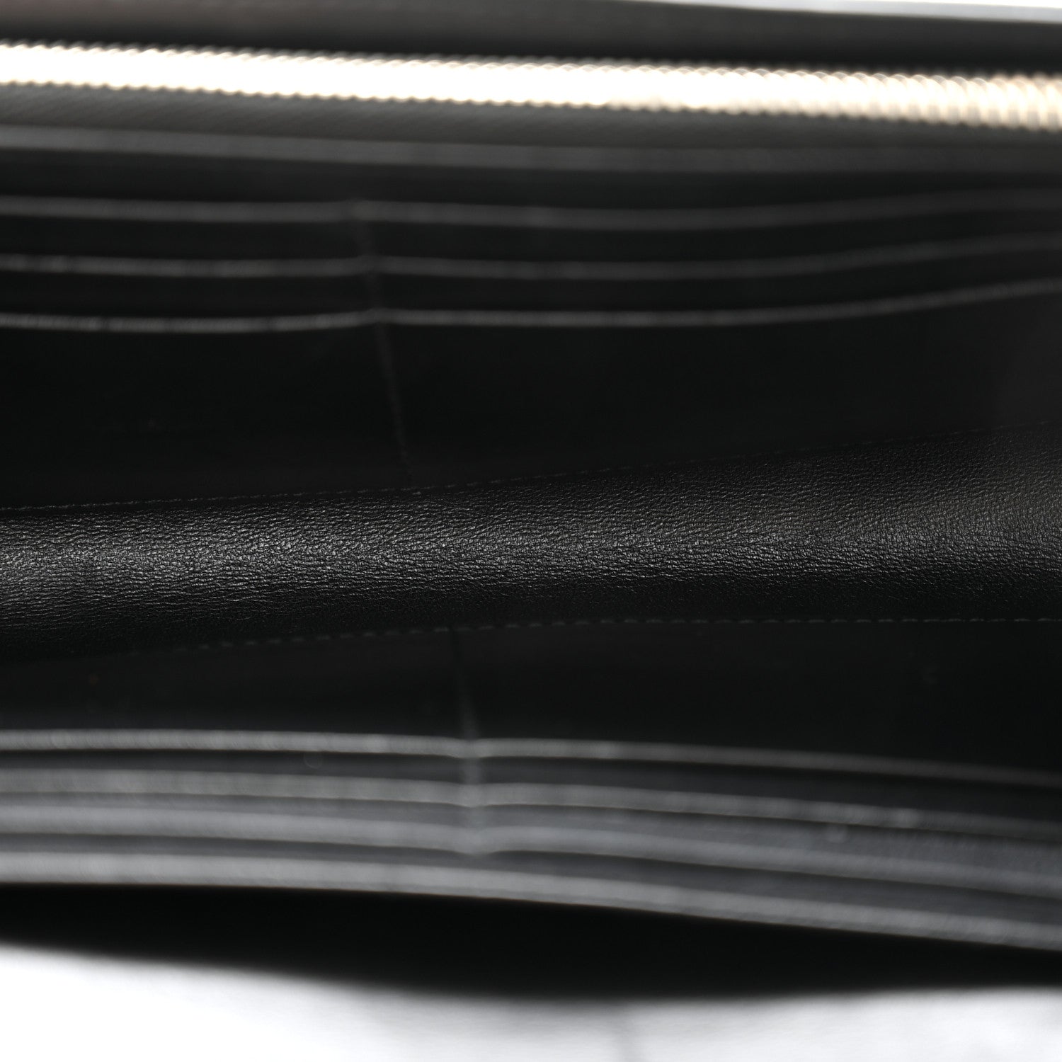 Christian Dior Grained Calfskin Diorama Croisiere Chain Wallet Black 4 of 10