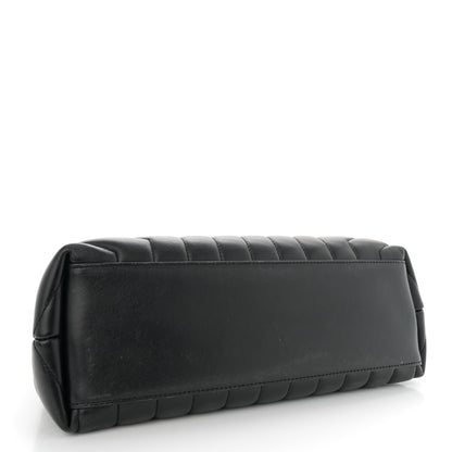 Saint Laurent Calfskin Y Quilted Monogram Medium Loulou Chain Satchel Black 4 of 15