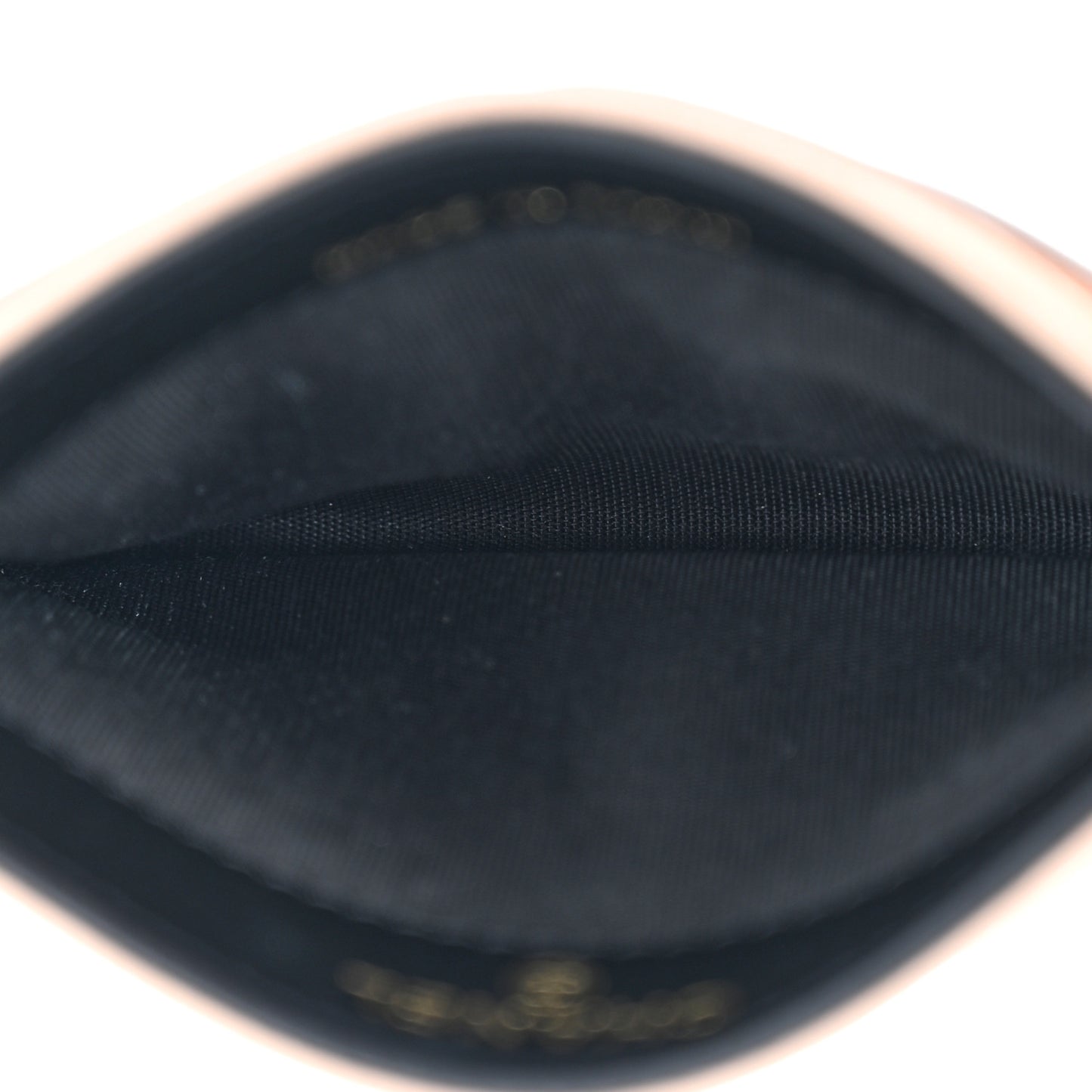 Caviar Quilted Filigree Card Holder Beige Black