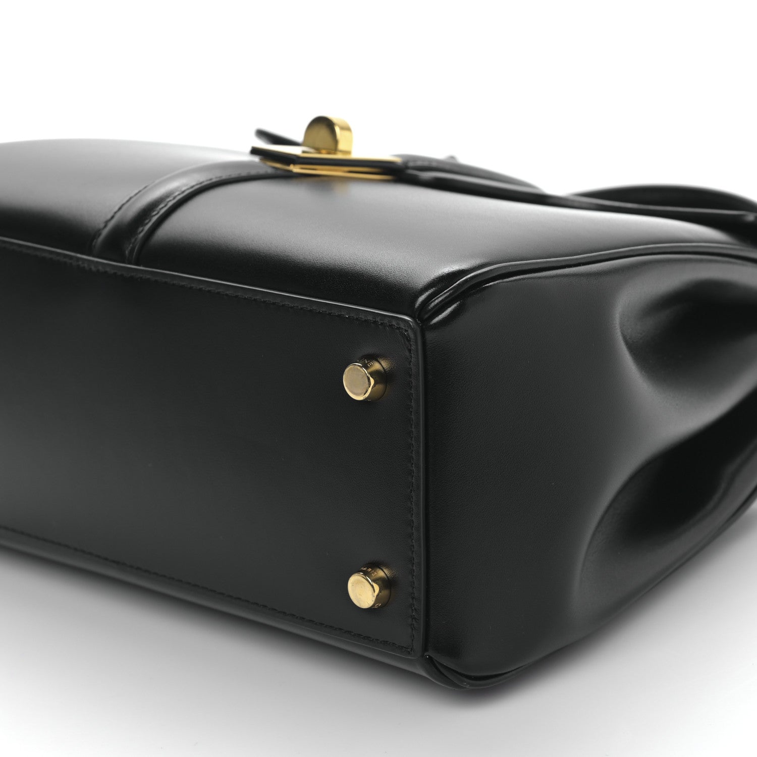 Celine Satinated Calfskin Small 16 Top Handle Bag Black 10 of 10