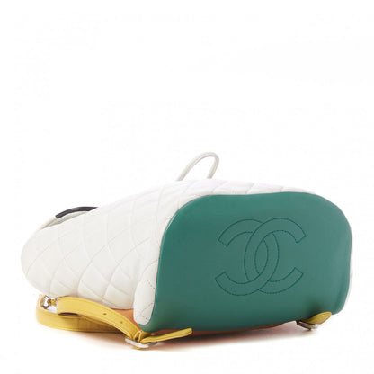 Chanel Lambskin Quilted Small Cuba Urban Spirit Backpack White 4 of 10