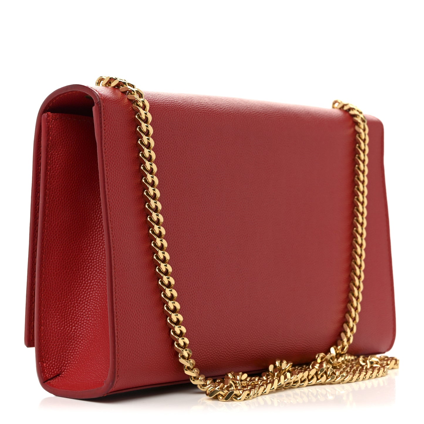 Grain De Poudre Medium Monogram Kate Satchel Red