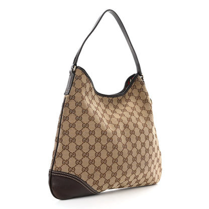 Gucci Monogram Medium New Britt Hobo Dark Brown 3 of 11