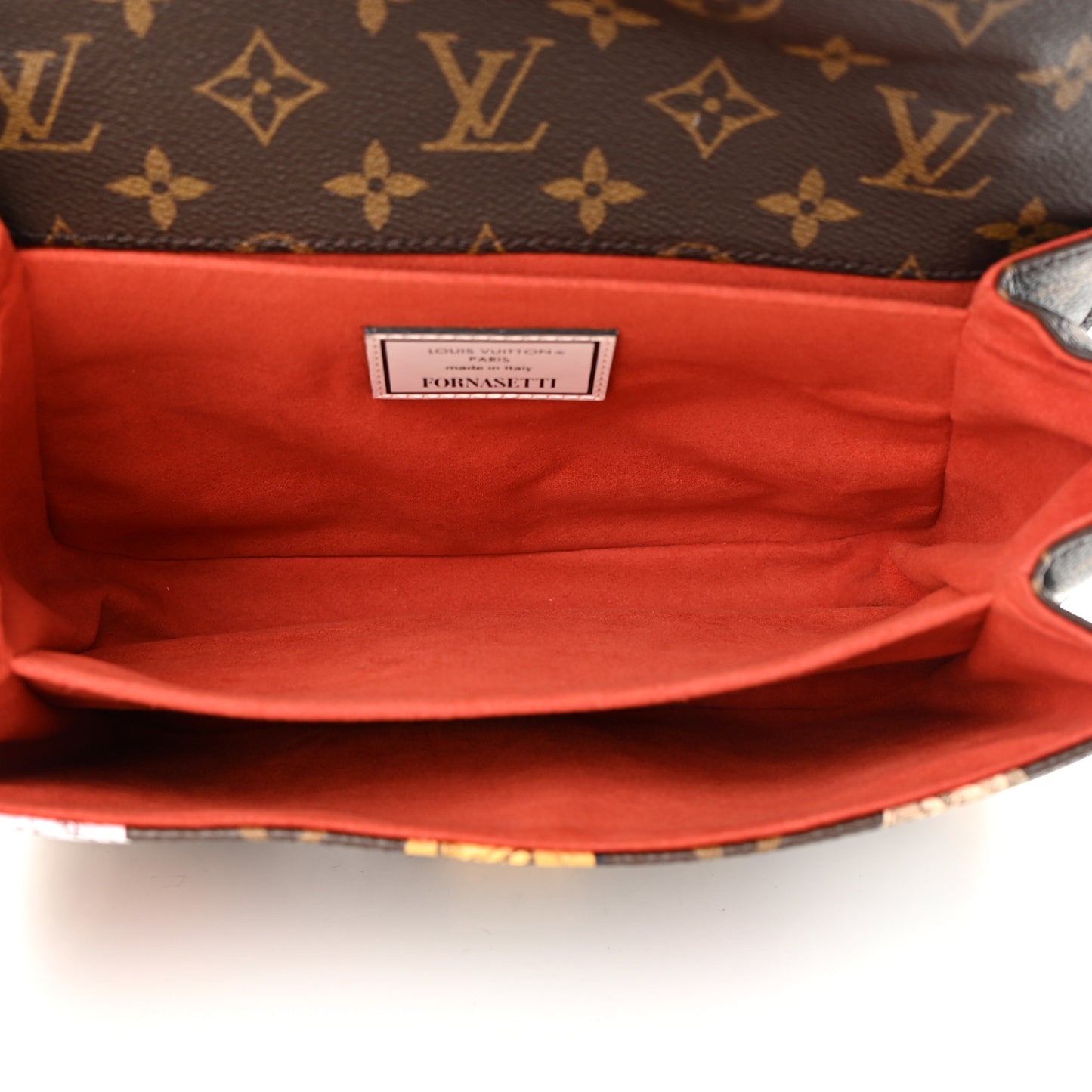 X FORNASETTI Monogram Cameo Pochette Metis