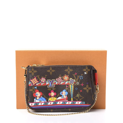Louis Vuitton Monogram 2020 Christmas Animation Bumper Cars Mini Pochette Accessories Coquelicot 9 of 9