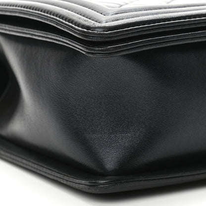 Chanel Lambskin Quilted New Medium Boy Flap Black 9 of 12
