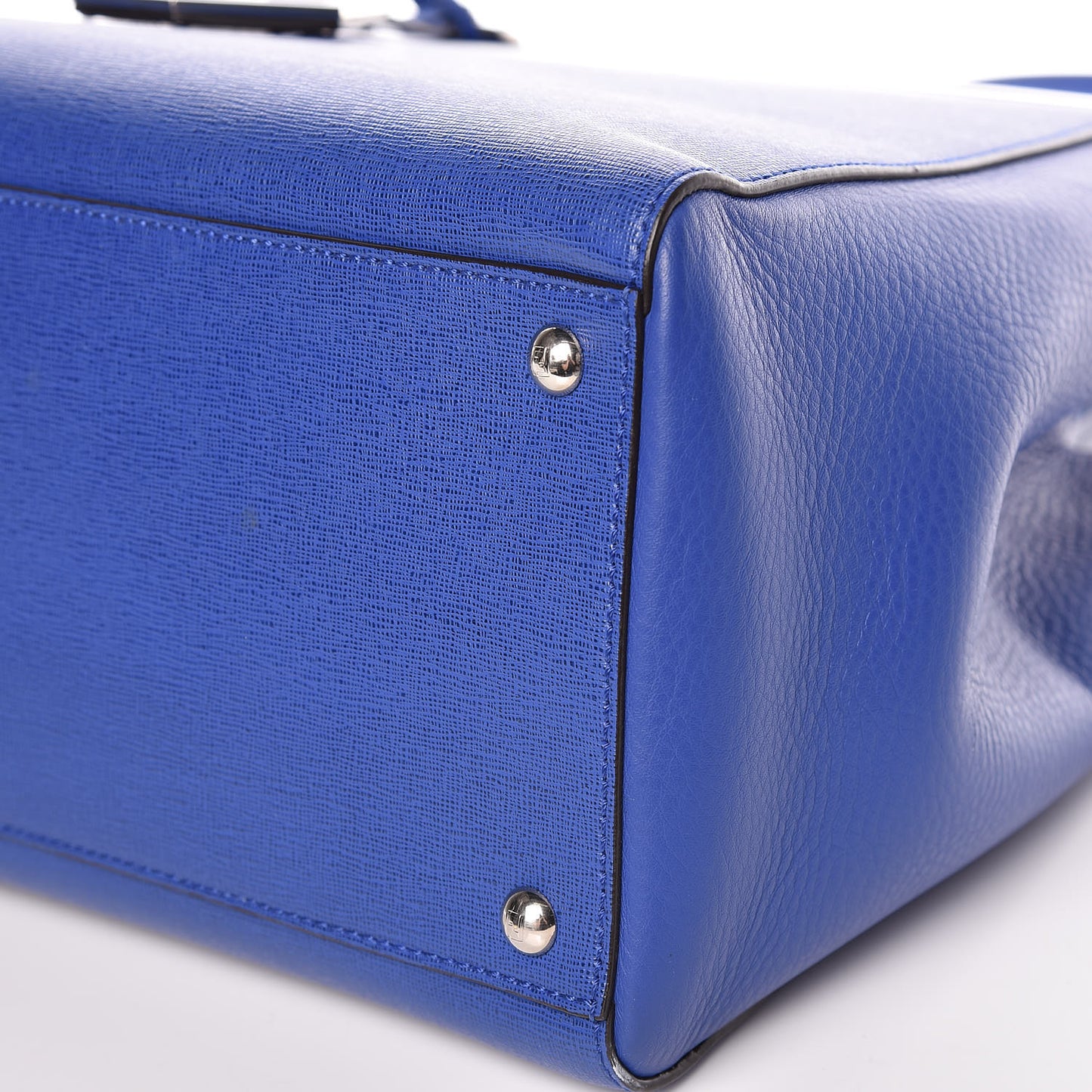 Vitello Elite Medium 2Jours Tote Blue Neon