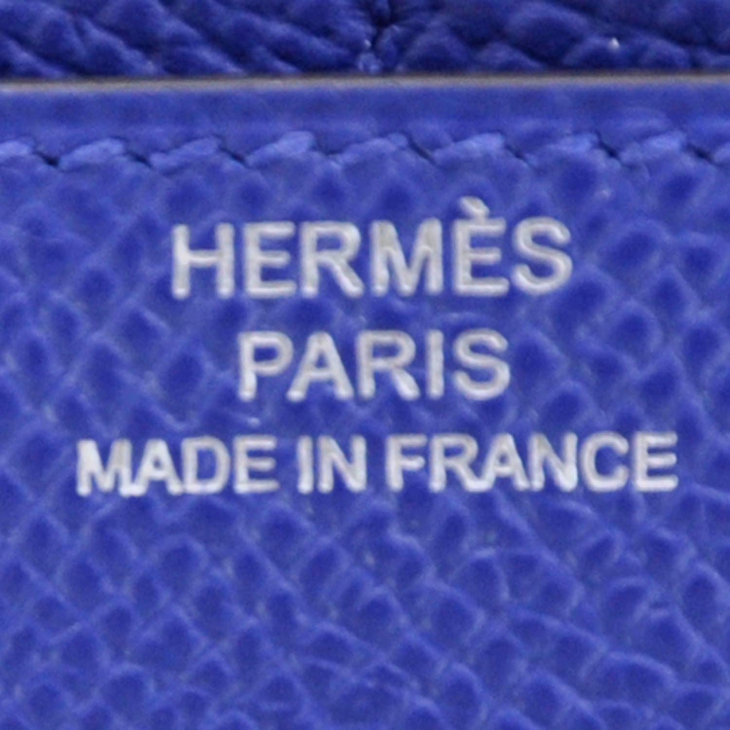 Hermes Epsom Constance Wallet Bleu Electrique 6 of 7
