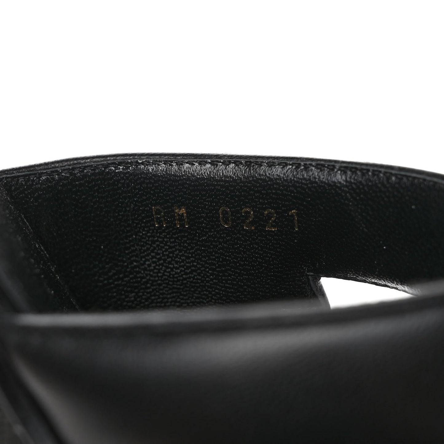 Nappa G Flat Sandals 38.5 Black