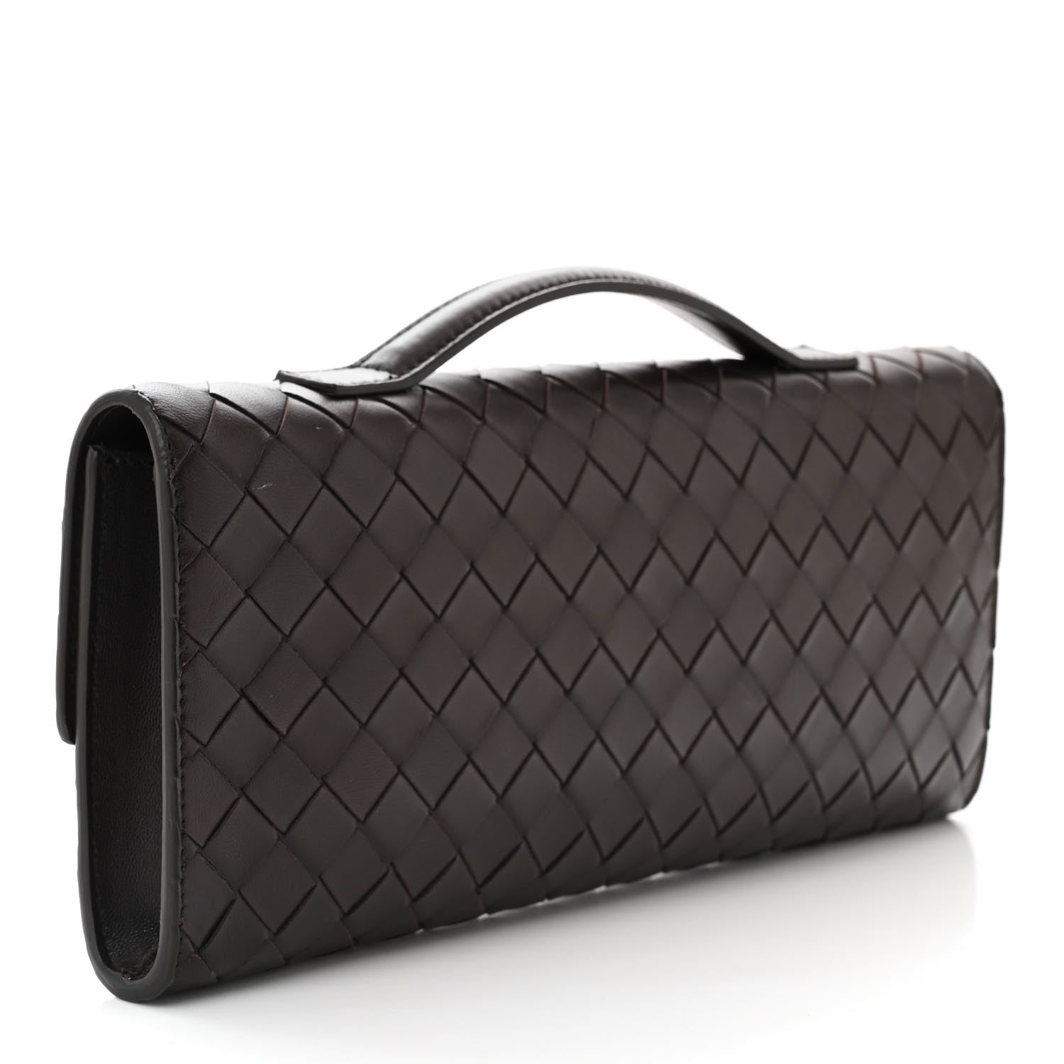 Bottega Veneta Nappa Intrecciato Long Andiamo Top Handle Clutch Fondant 3 of 10