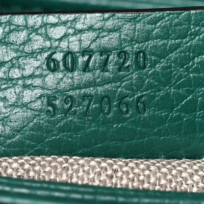 Gucci Dollar Calfskin Interlocking G Crossbody Bag Emerald 6 of 12