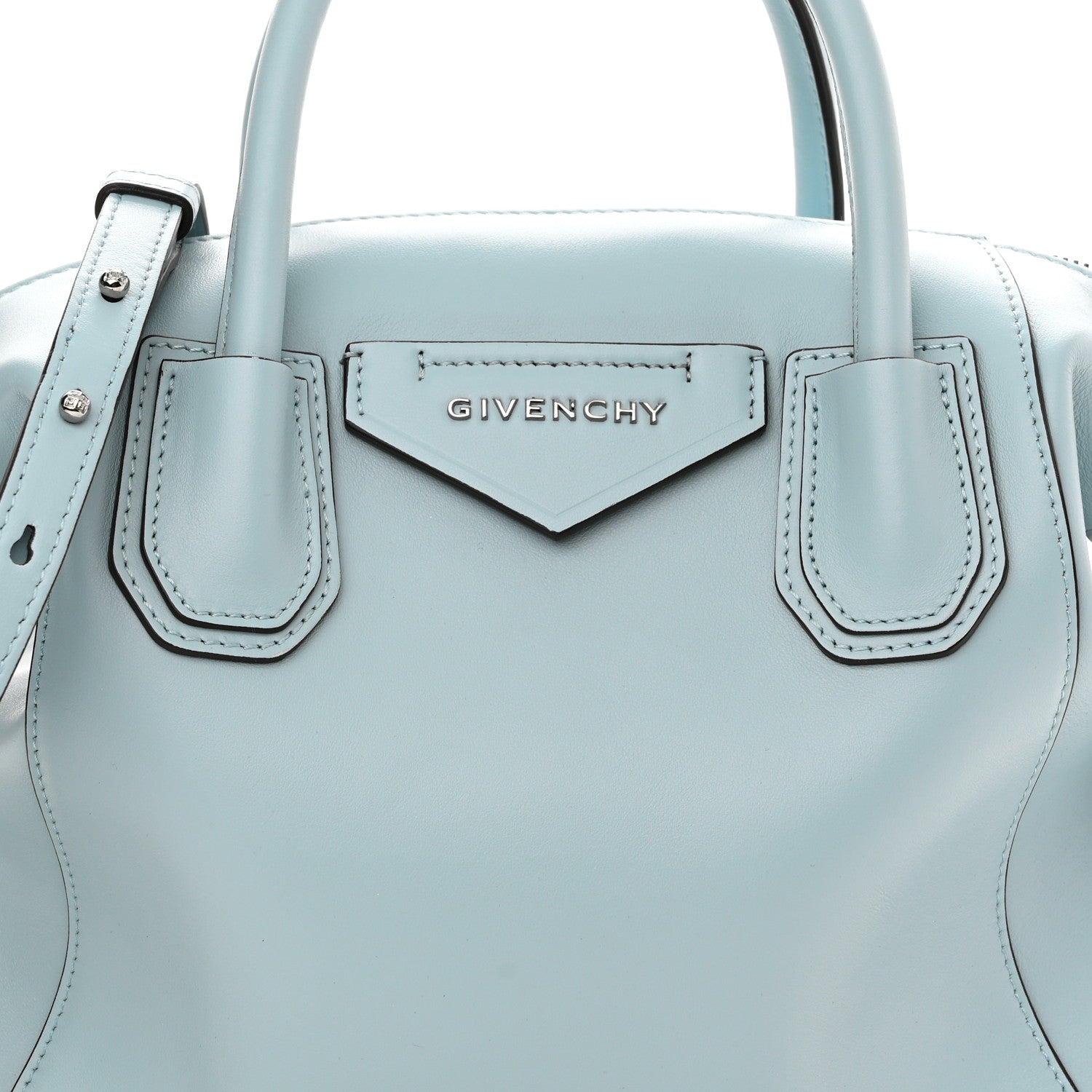 Givenchy Smooth Calfskin Small Soft Antigona Pale Blue 7 of 10