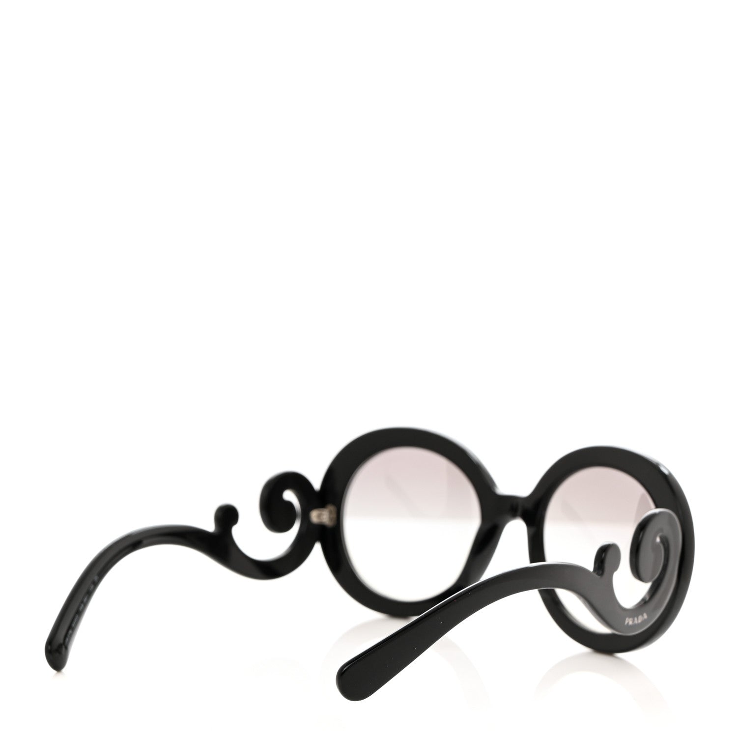 Prada Baroque Sunglasses SPR 27N Black 4 of 8