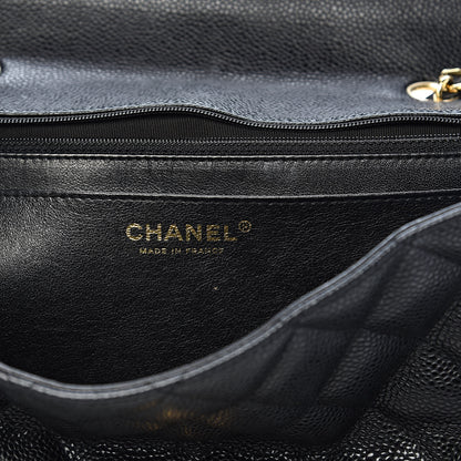 Chanel Caviar Quilted Jumbo Single Flap Black 6 of 15
