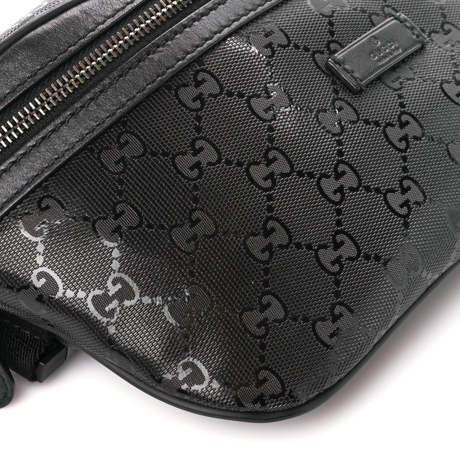 Gucci Imprime Monogram Belt Bag Black 11 of 12