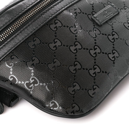 Gucci Imprime Monogram Belt Bag Black 11 of 12