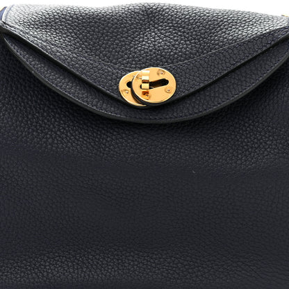 Hermes Taurillon Clemence Lindy 26 Bleu Nuit 8 of 13