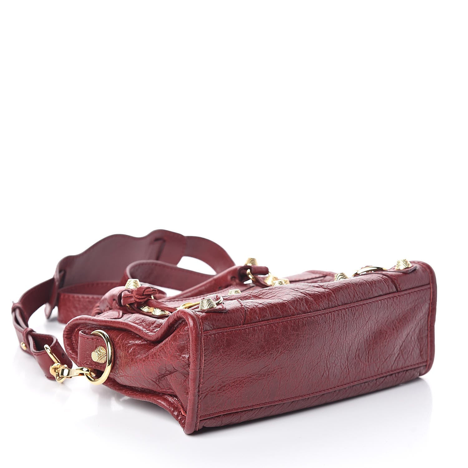Balenciaga Agneau Giant 12 Gold Hardware Mini City Rouge Cerise 4 of 8
