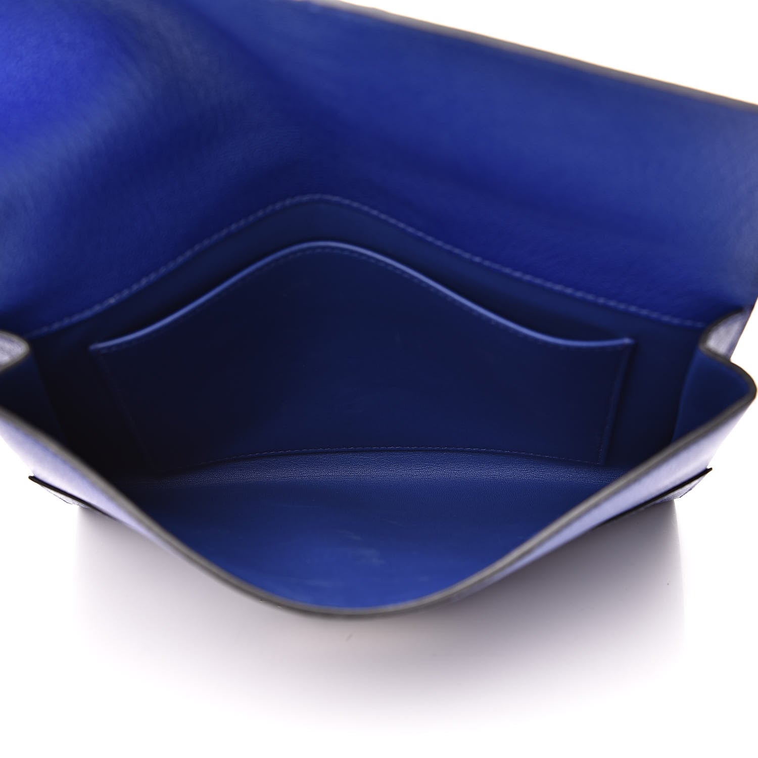 Hermes Chevre Mysore Cinhetic Clutch Bleu Electrique 5 of 12