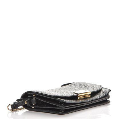 Burberry Signature Grain Small Madison Chain Clutch Black 4 of 8