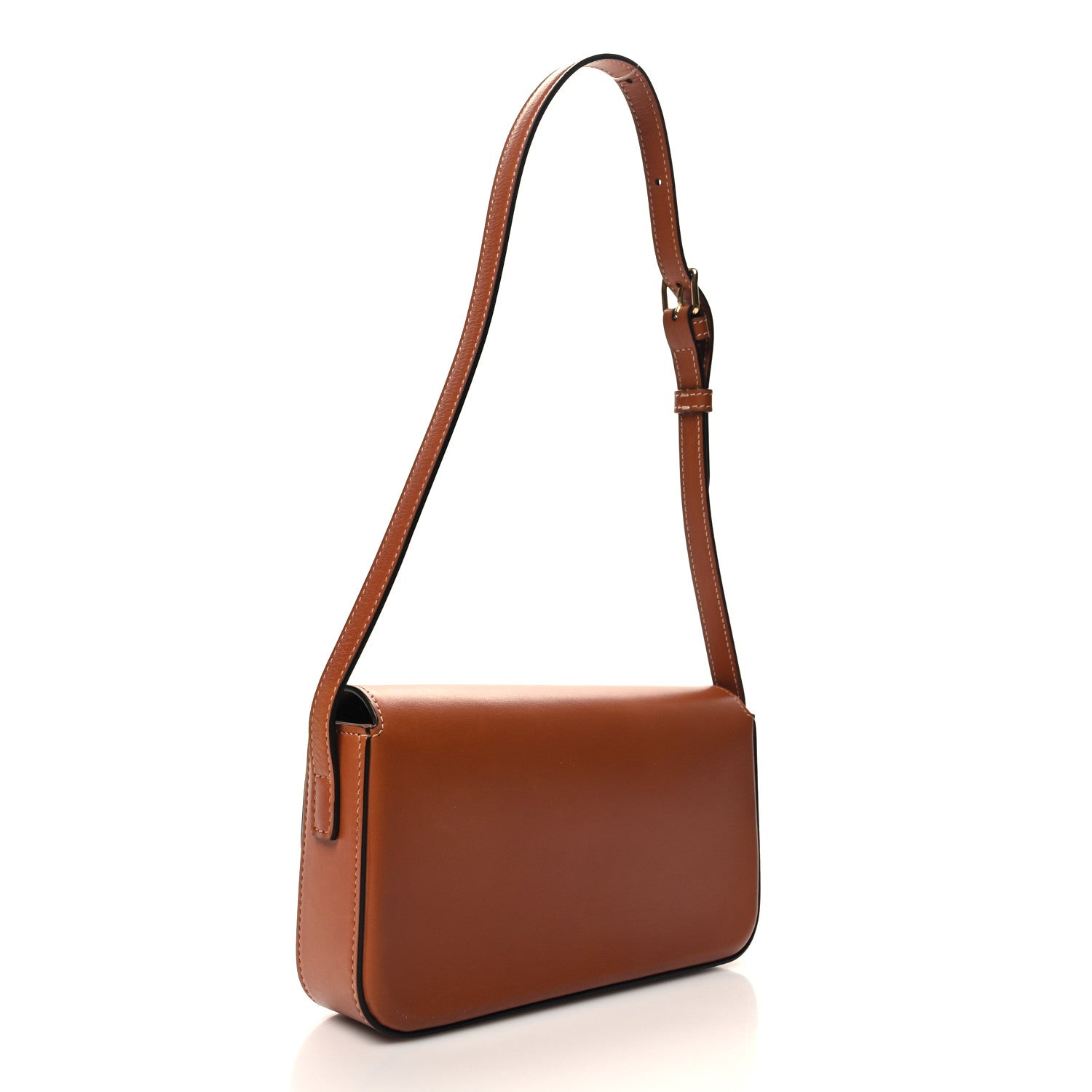 Celine Natural Calfskin Triomphe Shoulder Bag Tan 3 of 12
