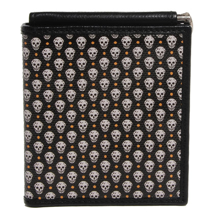 Alexander McQueen Coated Canvas Skull Print Money Clip Wallet 1 of 7