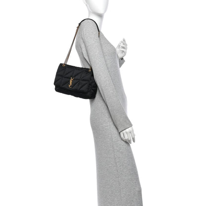 Saint Laurent Satin Patchwork Monogram Medium Jamie Black 2 of 10