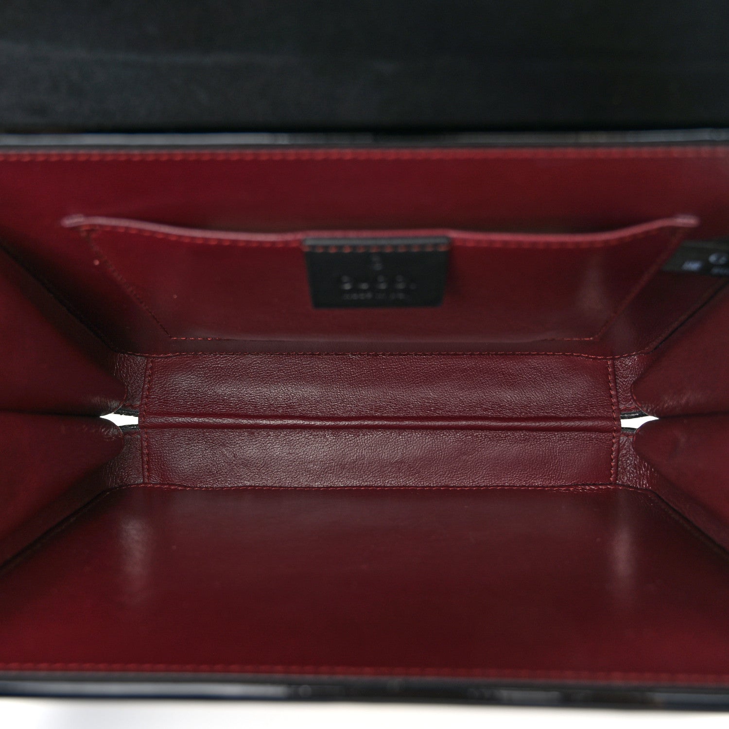Gucci Mousse Top Patent Mini Sylvie 1969 Top Handle Bag Black 5 of 10