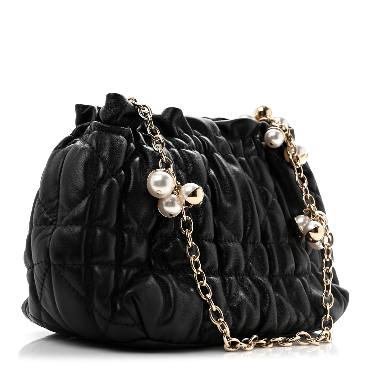 Christian Dior Gaufre Lambskin Cannage Delices Mini Bag Black 3 of 10