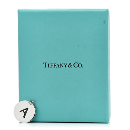 Tiffany Sterling Silver Block Letter A Charm 5 of 5