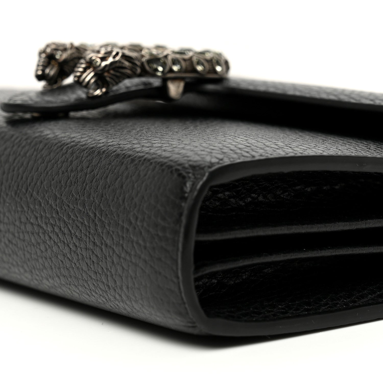 Gucci Calfskin Mini Dionysus Chain Wallet Black 9 of 9
