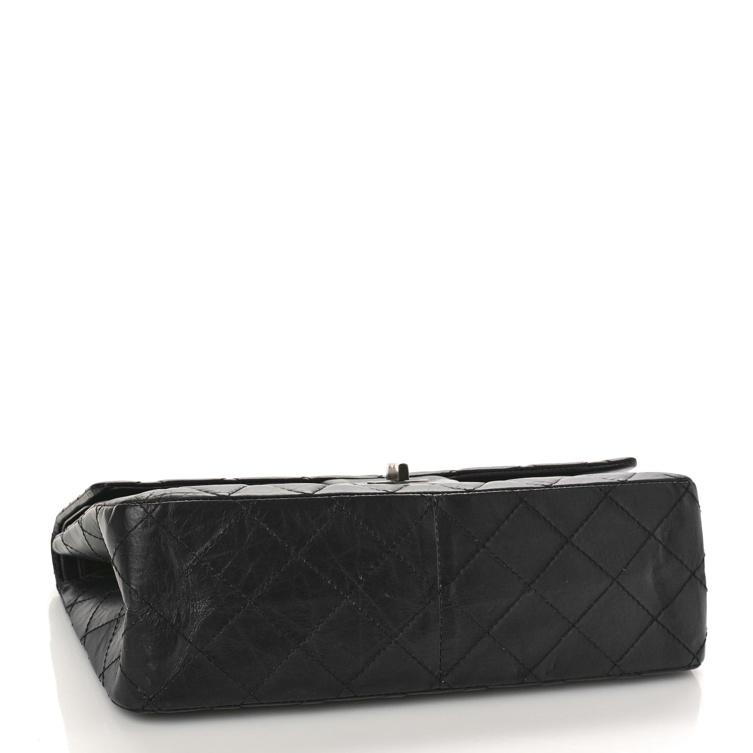 Chanel Aged Calfskin Quilted 2.55 Reissue 227 Flap Navy Blue 4 of 10