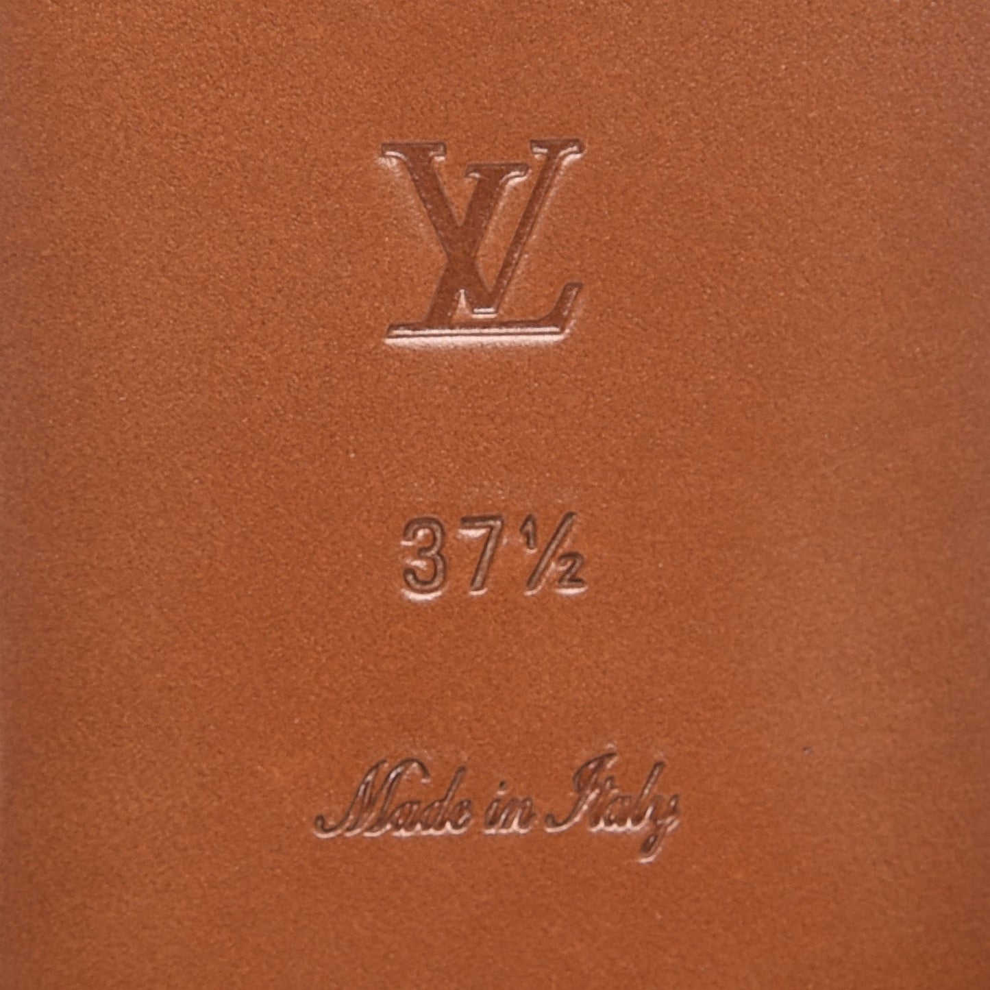 Patent Monogram Lock It Flat Mule 37.5 Cacao
