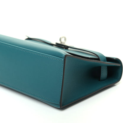 Hermes Swift Kelly Pochette Clutch Vert Bosphore 9 of 10
