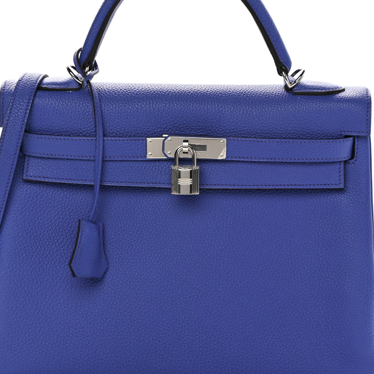 Hermes Togo Kelly Retourne 32 Bleu Electrique 8 of 17