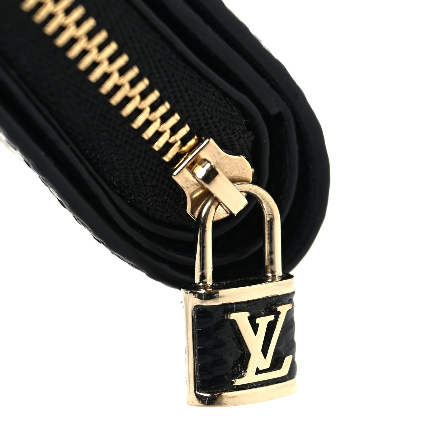 Lizard Monogram Wallet Black