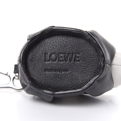 Loewe Calfskin Panda Coin Pouch Bag Charm Key Holder Black White 3 of 5
