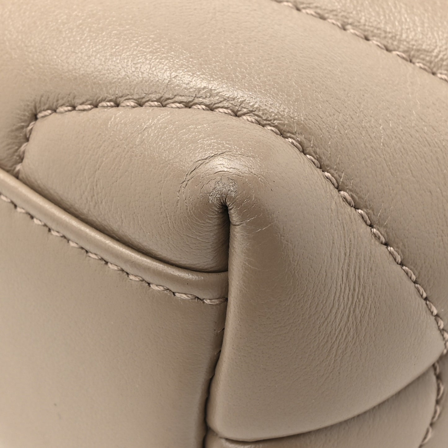 Calfskin Y Quilted Monogram Toy Loulou Crossbody Bag Dark Beige