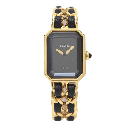 Chanel Stainless Steel Lambskin 20mm Chain Premiere Quartz Watch Gold M 1 of 6