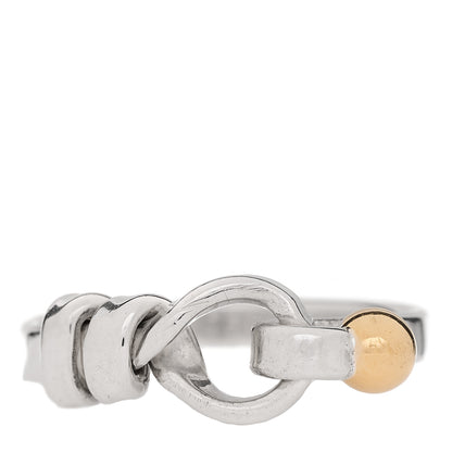 Tiffany Sterling Silver 18K Yellow Gold Hook Ring 53 6.25 1 of 4