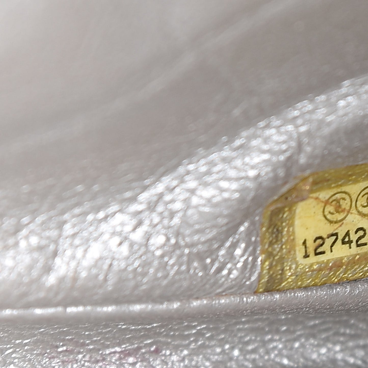 Metallic Calfskin Quilted 2.55 Reissue Clutch Silver
